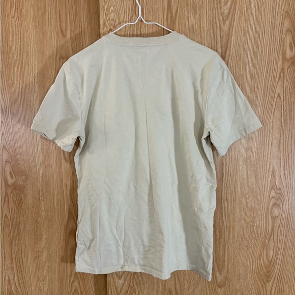 Carhartt Cream Relaxed Fit Crew Pocket Tee Shirt - Picture 3 of 5